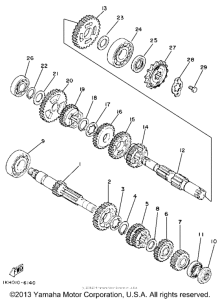 XT225GC Трансмиссия
