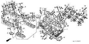 CBX750P2 Головка цилиндров