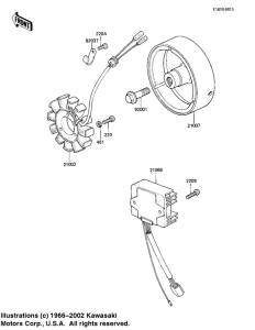 KZ250 Generator / regulator