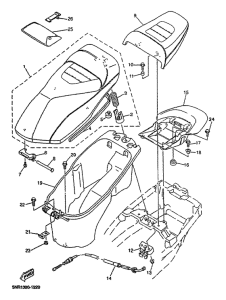 YP125D Сиденье