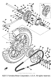 DT250A Переднее колесо