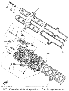 FZR400SAC Головка цилиндров