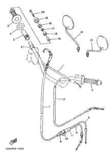 DT50LC Steering handle. cable