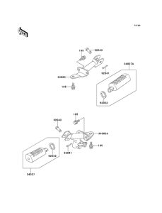 KE100 Подножки