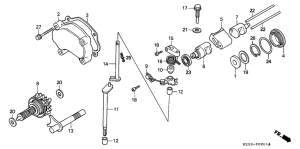 CR250R Клапан выхлопа
