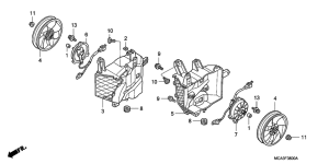 GL1800 (ABS) Вентилятор охлаждения