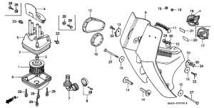 C90 Front cover / air cleaner