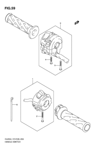 DL650 (ABS) Рулевой переключатель
