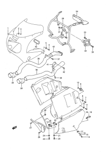 GSX-R750 Cowling fitting set