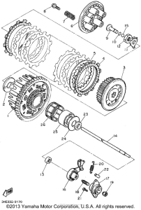 FZR600RFC Сцепление