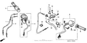 CBR900RR Cable + switch (2)