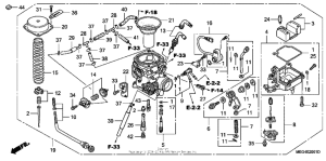 VT750CA Карбюратор