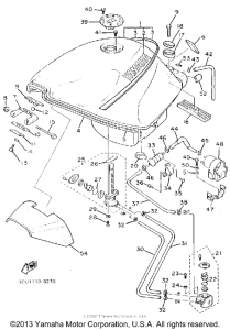 FZR1000UC Топливный бак