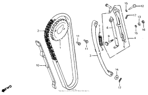 CM200 Cam chain + tensioner