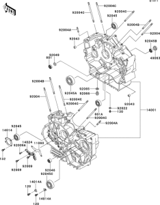 VN800 Картер двигателя