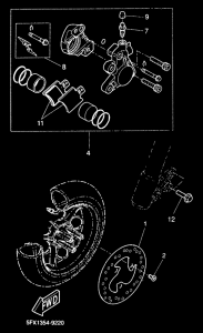 CW50RS Передний суппорт