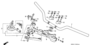 NX2502 Handle pipe / top bridge