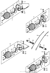 CT90 Задний фонарь