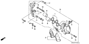 NTV650 Передний суппорт