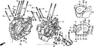 VT1100T Картер двигателя