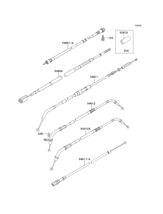 VN800 Тросы управления