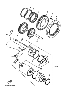 XVS1100 XVS11W Стартер