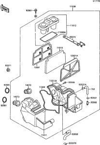EX250 Воздушный фильтр