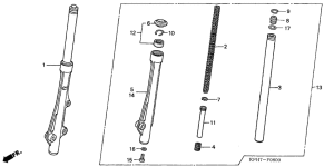 ANF125 Вилка передней оси