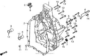 CX500 Rear engine cover
