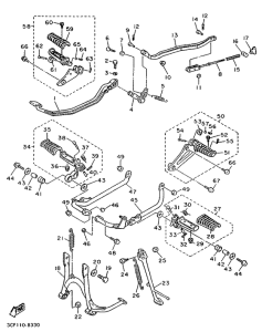 XV1100 Stand. footrest