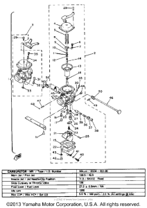 XS650SH Карбюратор