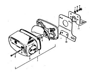 GS400 Задний комбинированный сигнал