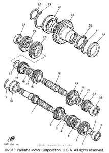 XJ650RJ Трансмиссия