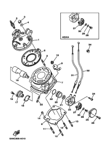 TDR125 Цилиндр