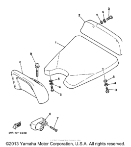 YSR50U Сиденье