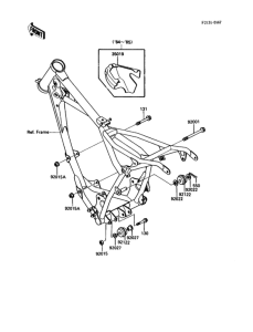 KDX80 Рама ,крепежные детали