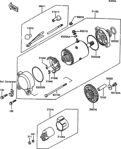 ZG1200 Starter motor(zg1200-b7 / b8 / b9)