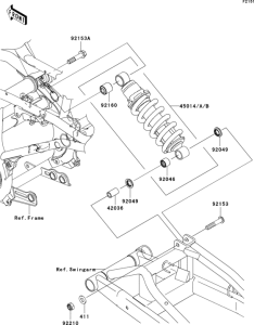 ER650 Подвеска  /  амортизатор