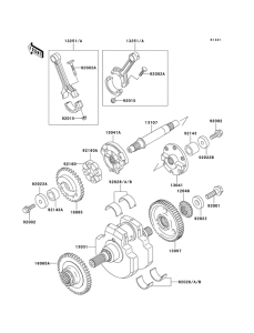 VN1500 Вал коленчатый