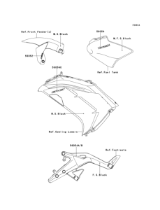 EX650 Decals(black)(fcf)