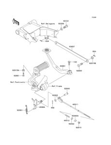 EJ650 Педаль тормоза