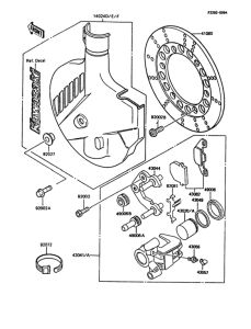 KMX125 Передний тормоз