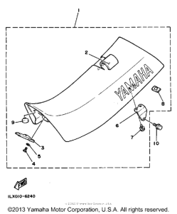 YZ125S Сиденье