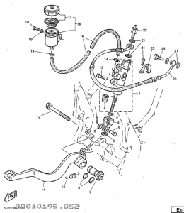 TT600R Задний торм цилиндр