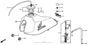 XL200R Топливный бак