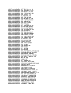 GSX-R1000 Color chart