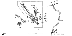 CR80RB Передний главный тормозной цилиндр