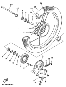 T105E Переднее колесо