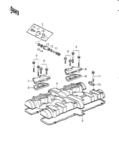 KZ1000 Крышка головки цилиндров