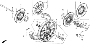 GL1200I Переднее колесо